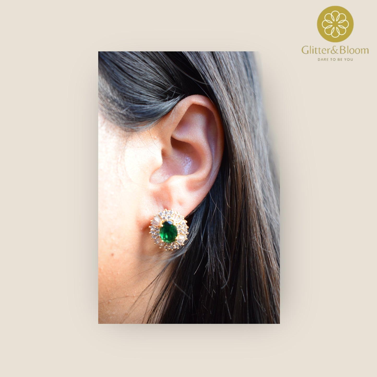 Emerald Radiance Earrings