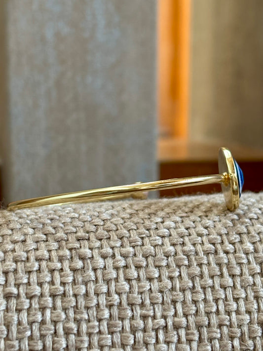 Watchful Blue Bangle