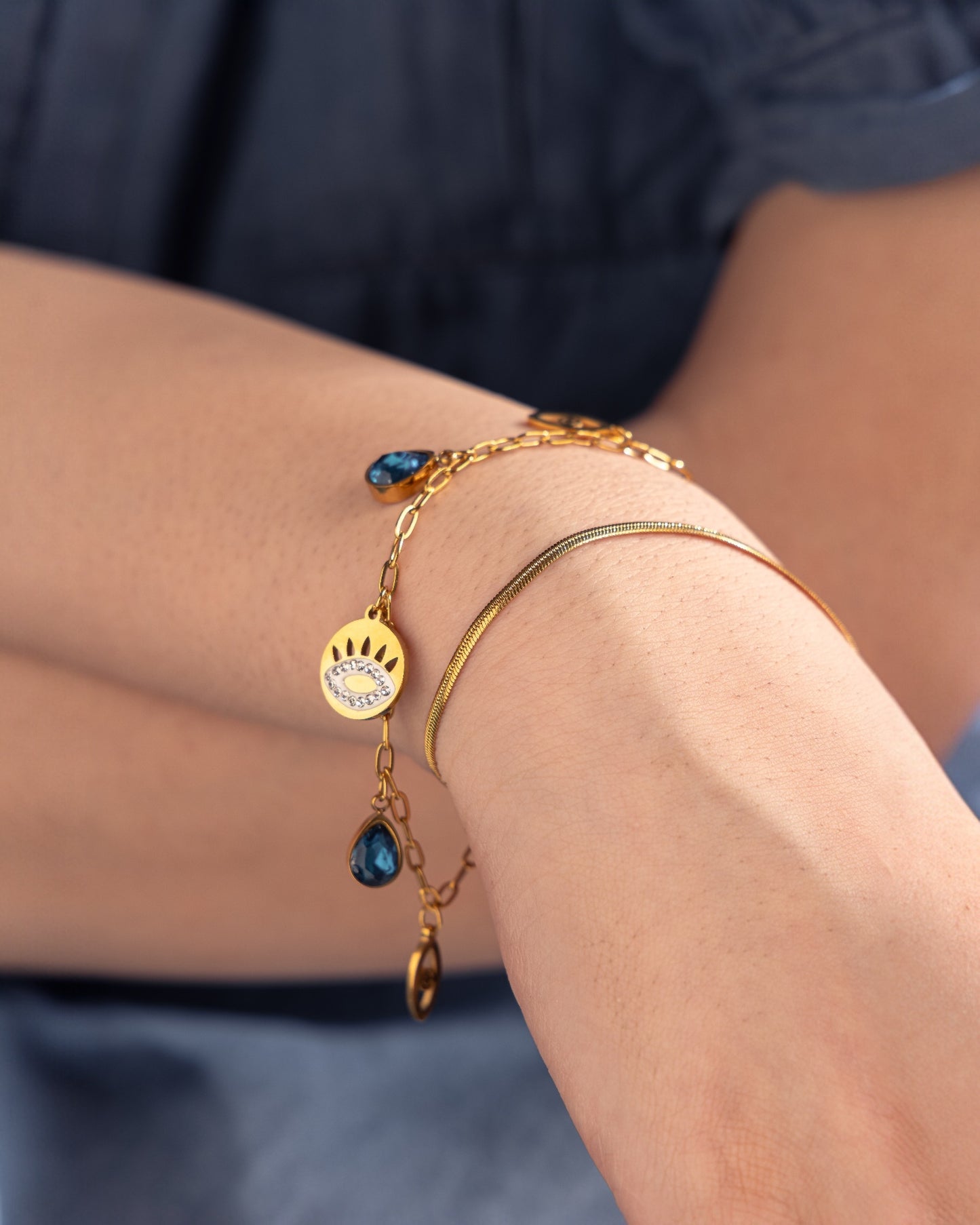 Mystic Gaze Charm Bracelet