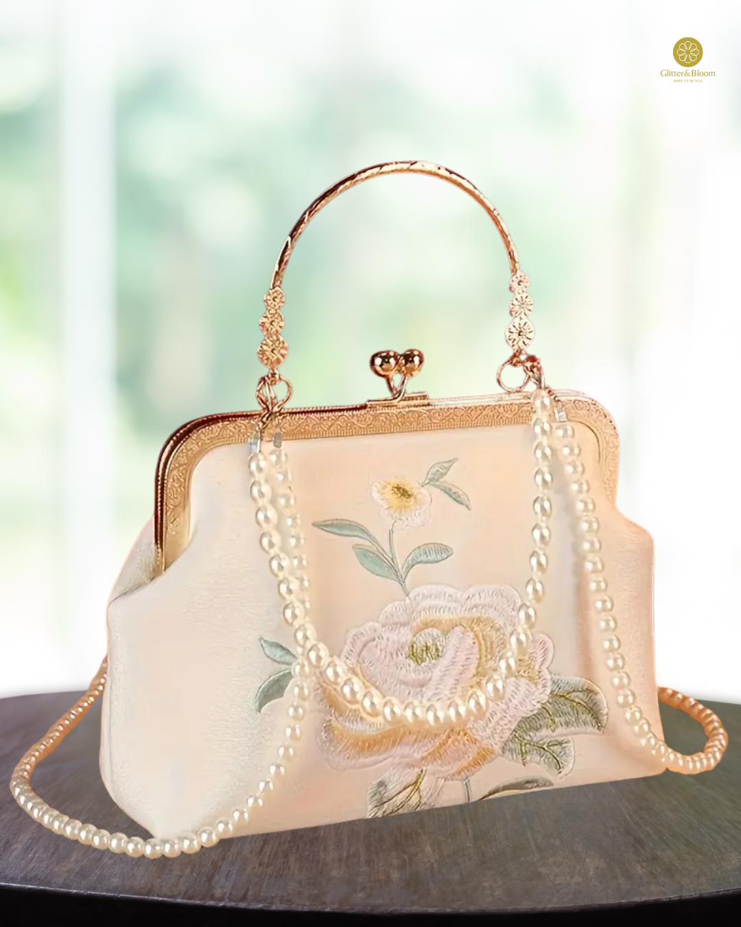 Elegance Pearl Bloom Bag