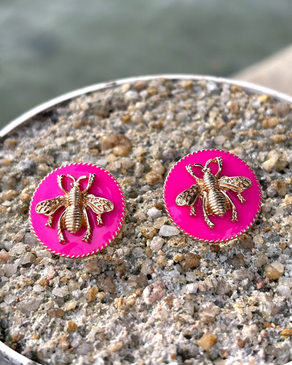 Golden Hive Earrings