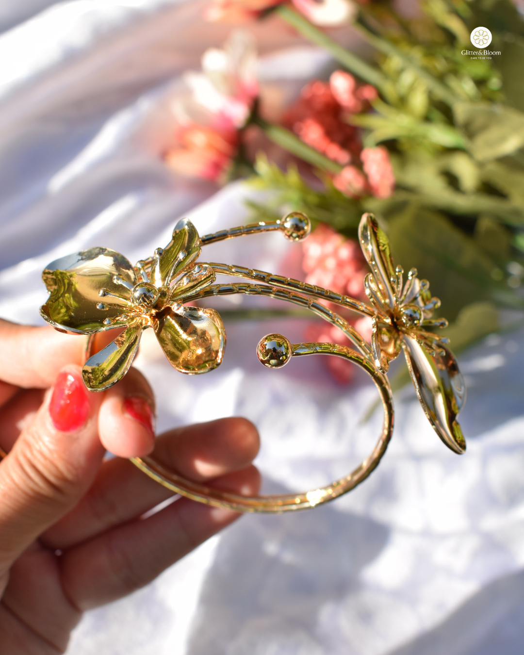 Golden Bloom Cuff