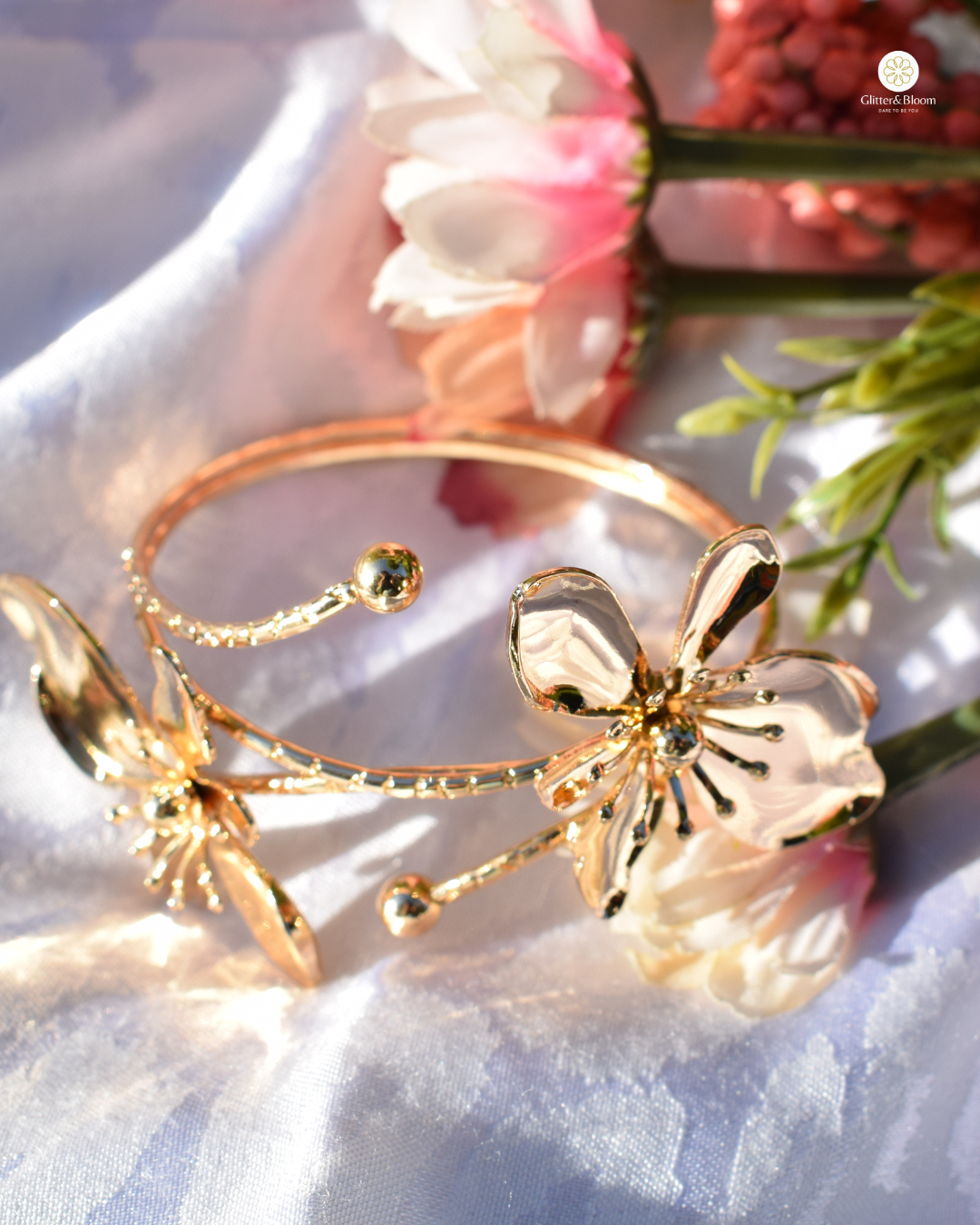 Golden Bloom Cuff