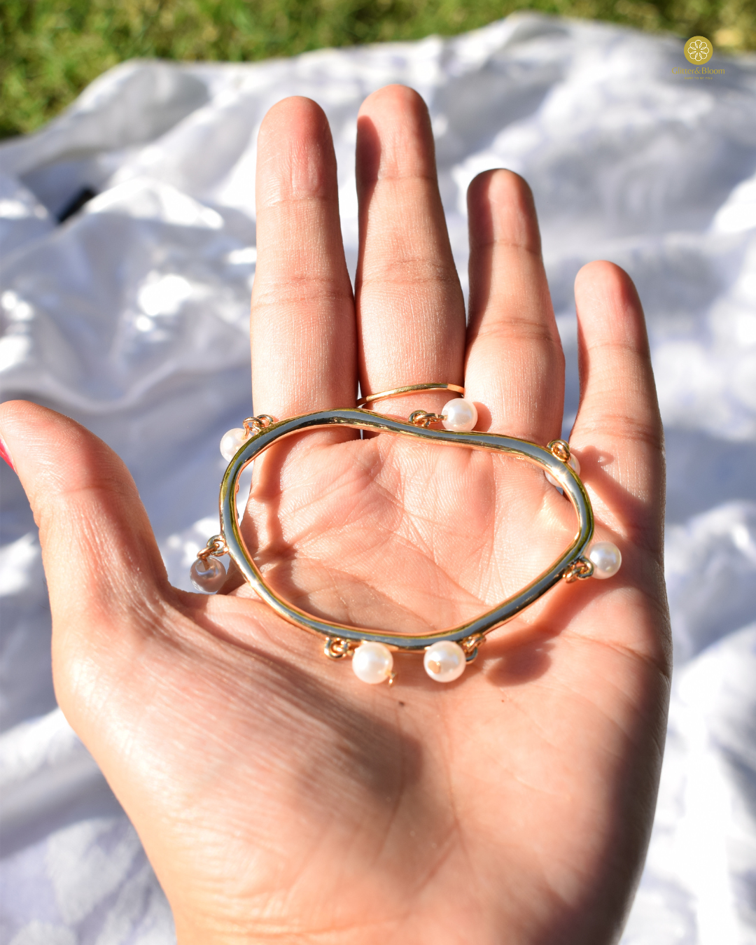 Pearl Drizzle Hoops