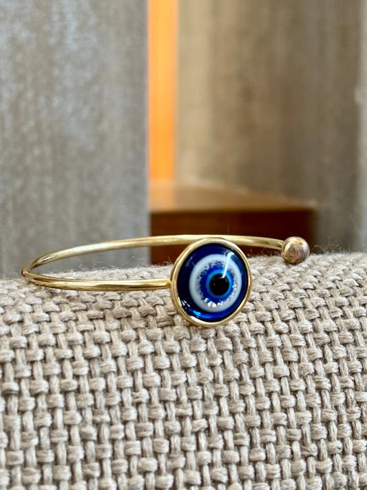 Watchful Blue Bangle