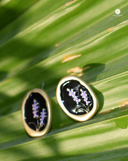 Midnight Lavender Studs