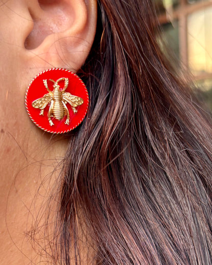 Golden Hive Earrings