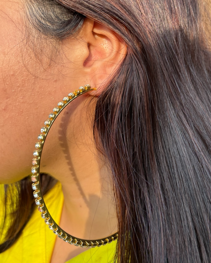 Crystal Hoops