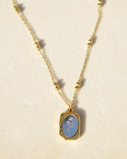 Rose Etch Pendant