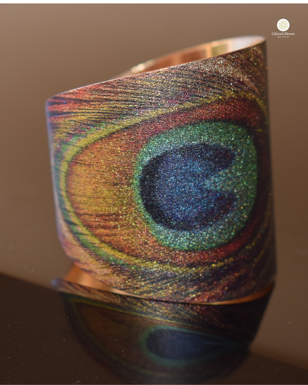 Peacock Majesty Cuff Bracelet