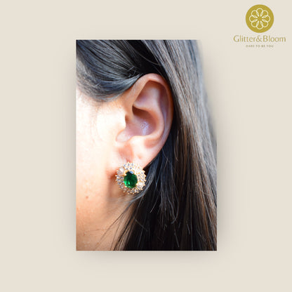 Emerald Radiance Earrings