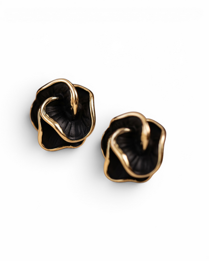 Ivory Rosette Studs