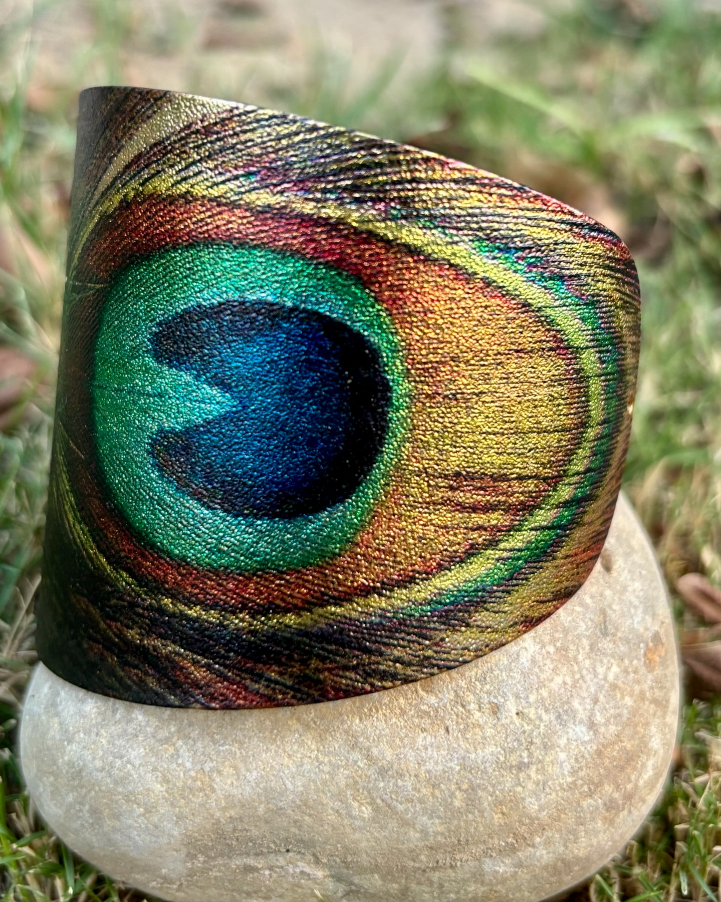 Peacock Majesty Cuff Bracelet