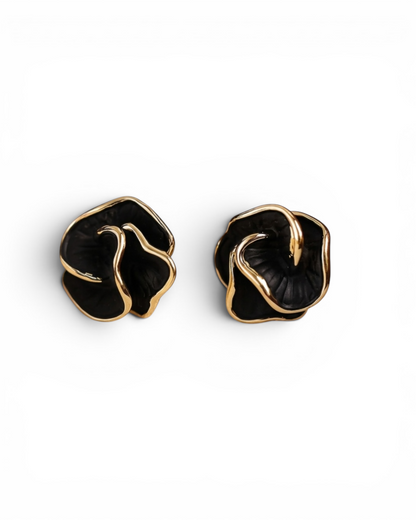 Ivory Rosette Studs