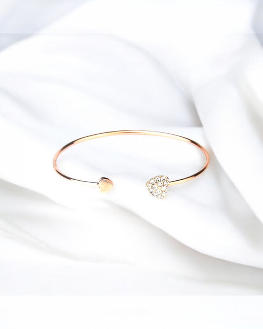 Minimalist Heart Bangle