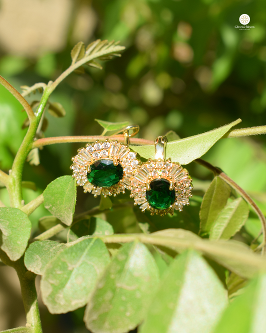 Emerald Radiance Earrings