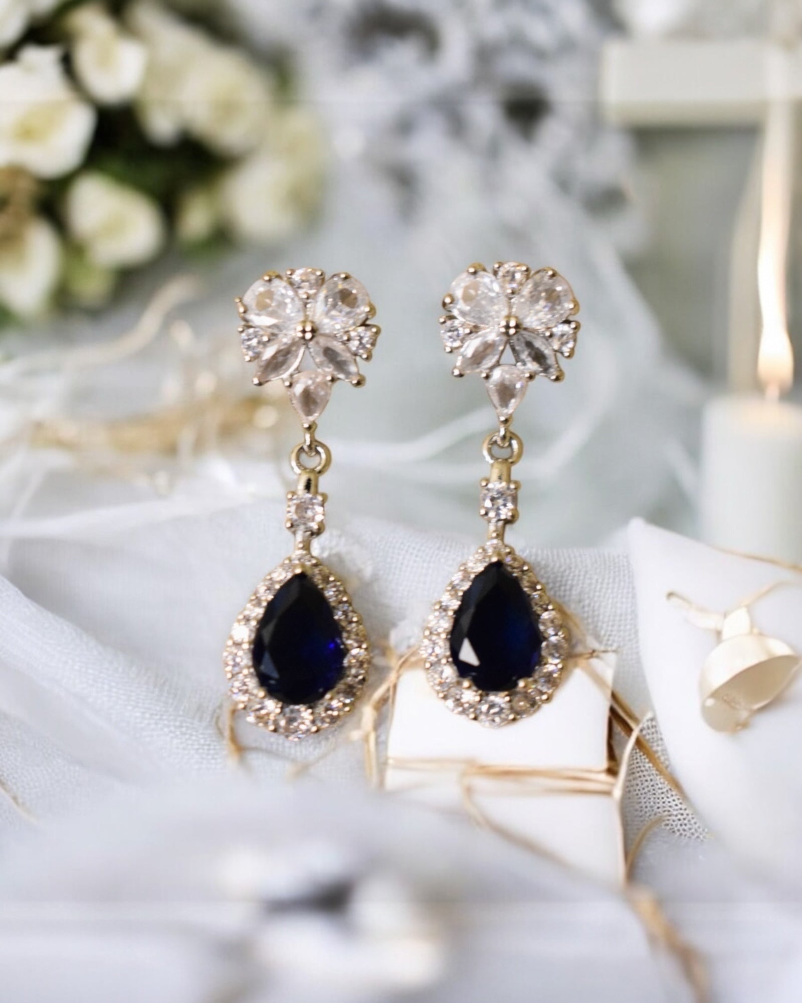 Crimson Radiance Earrings