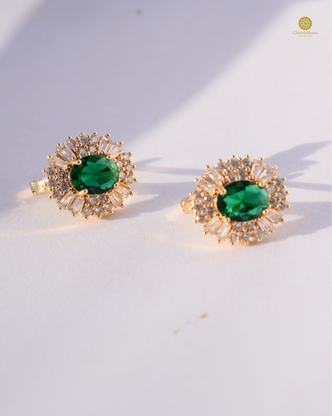 Emerald Radiance Earrings