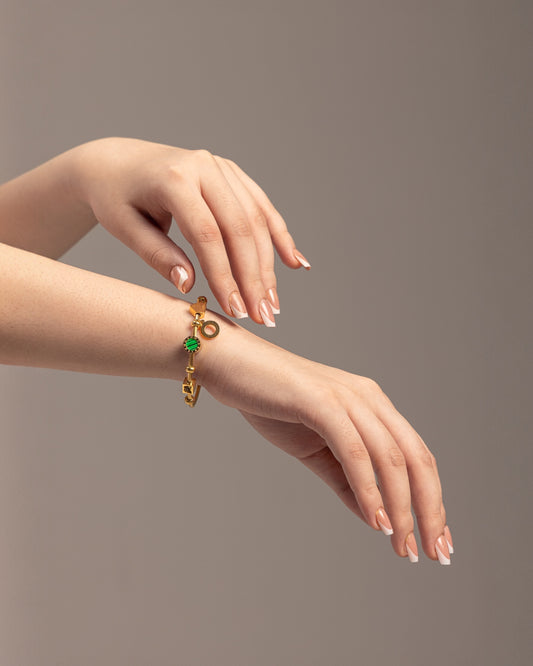 Golden Charm Bangle