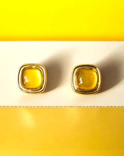 Amber Glow Studs