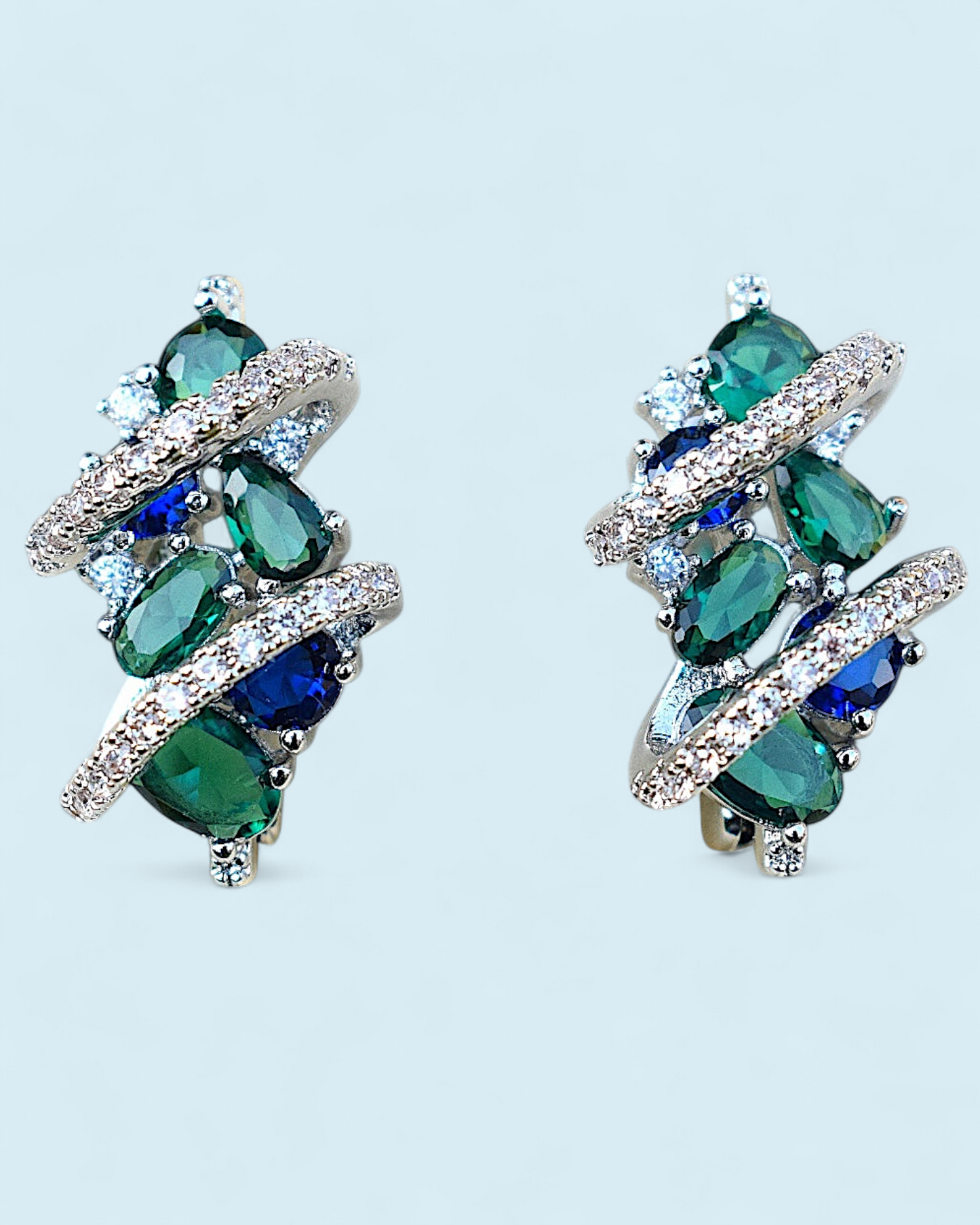 Emerald Eclipse Studs