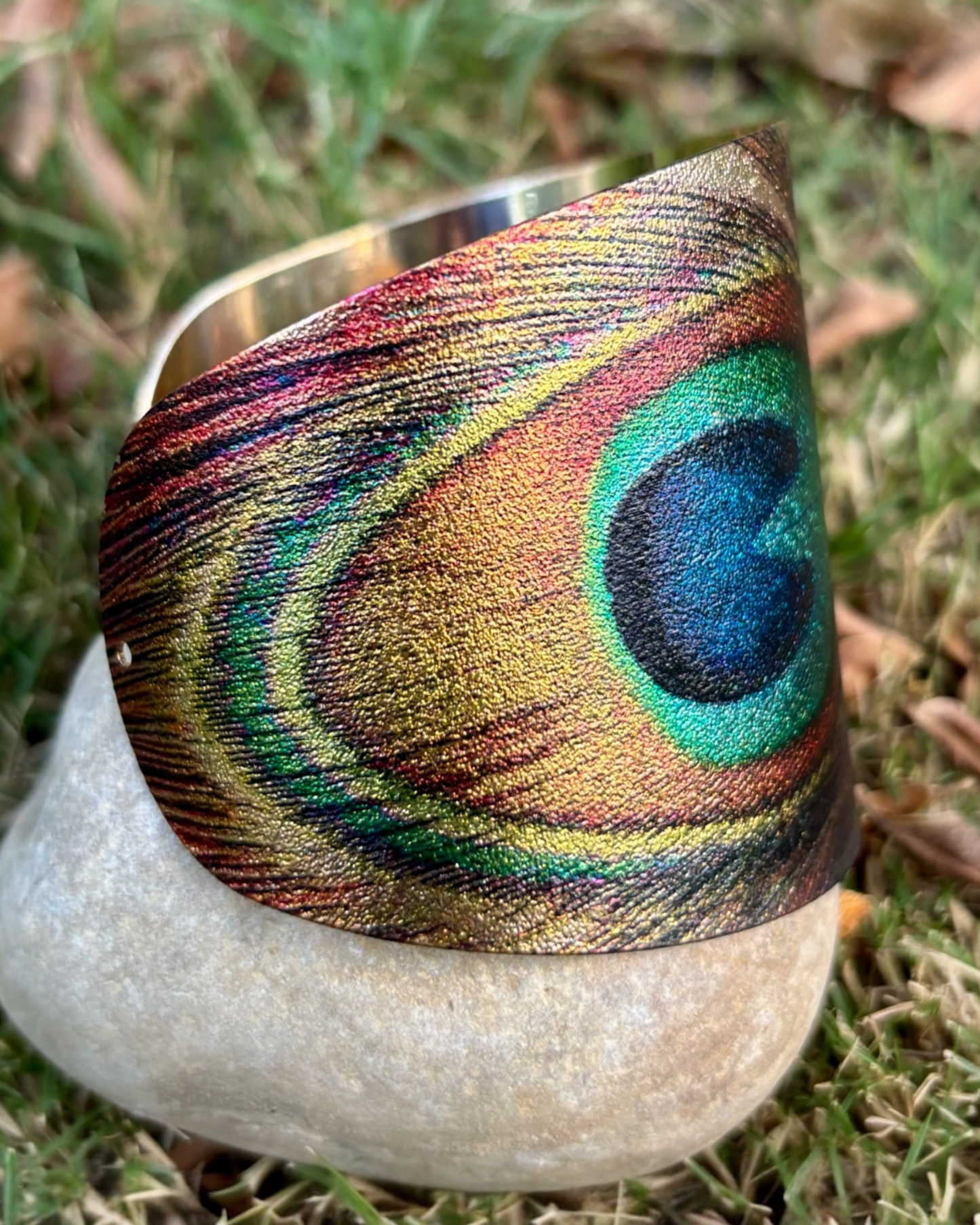 Peacock Majesty Cuff Bracelet