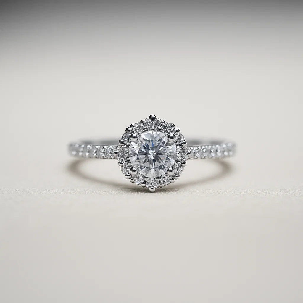 Frostfire Crown Ring