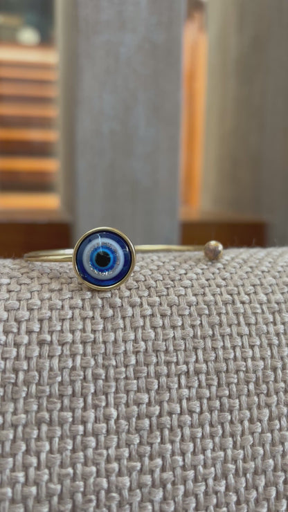 Watchful Blue Bangle