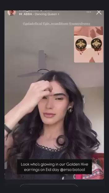 Golden Hive Earrings